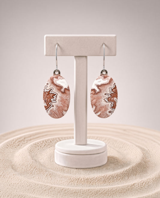 Crazy Lace Agate Earrings
