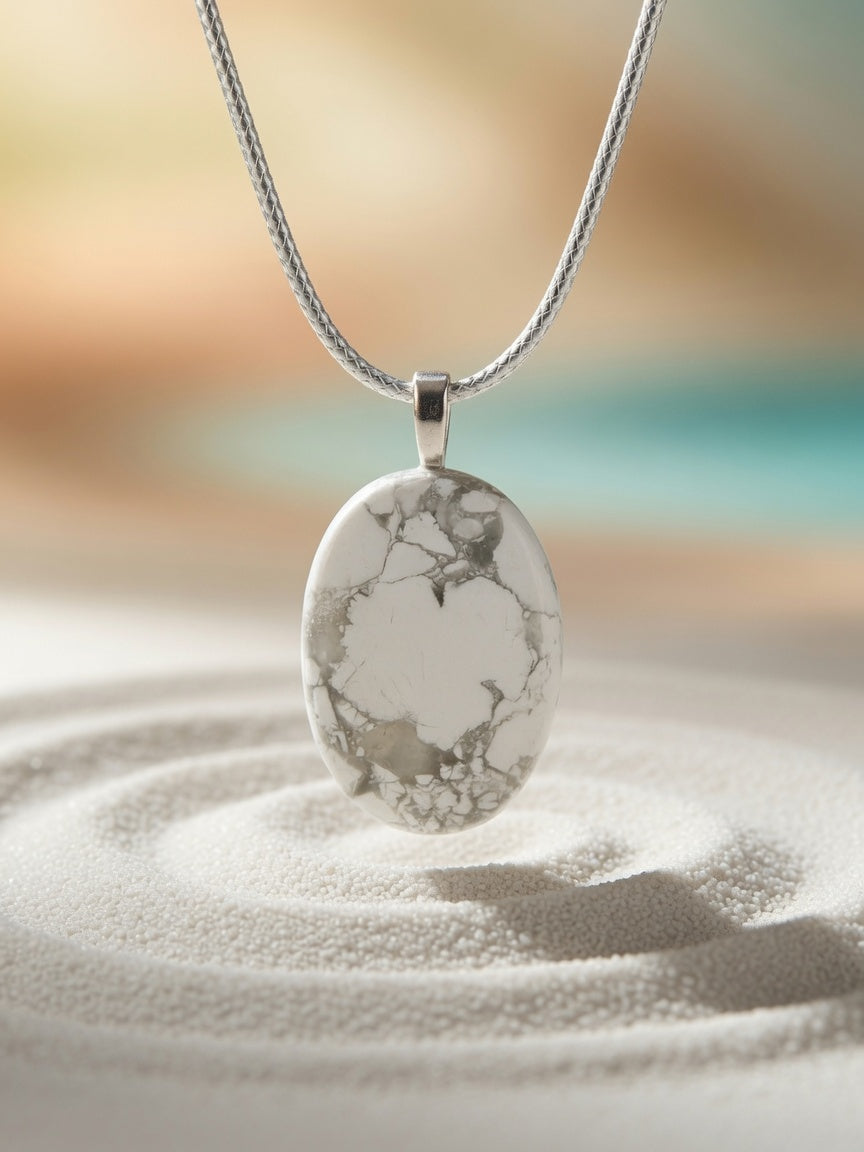 Howlite Pendant Necklace