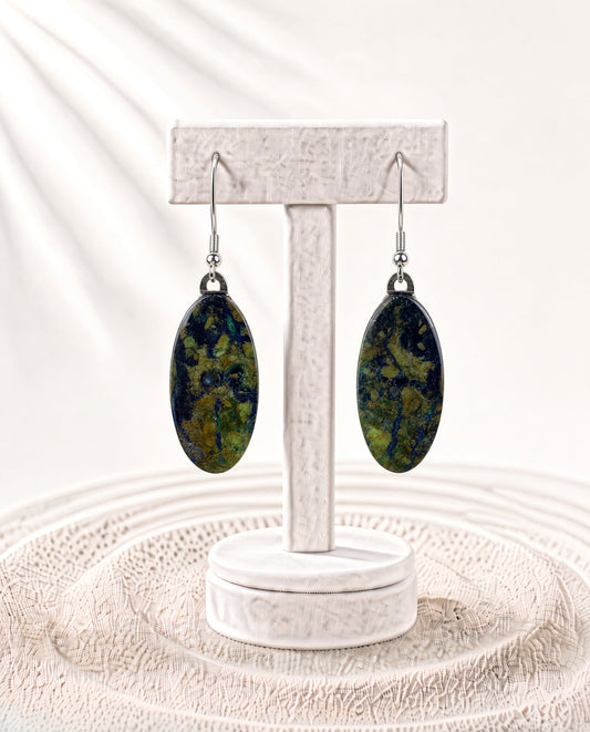 Azurite Malachite Earrings