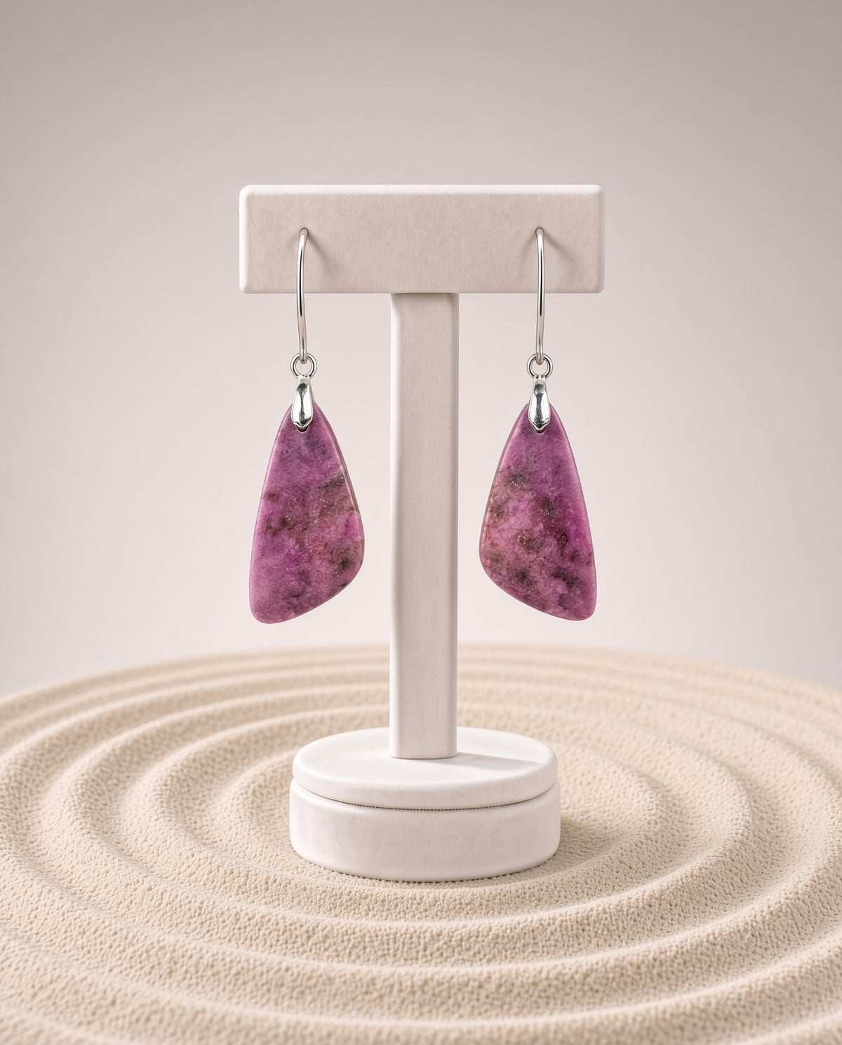 Pink Cobalto Calcite Earrings