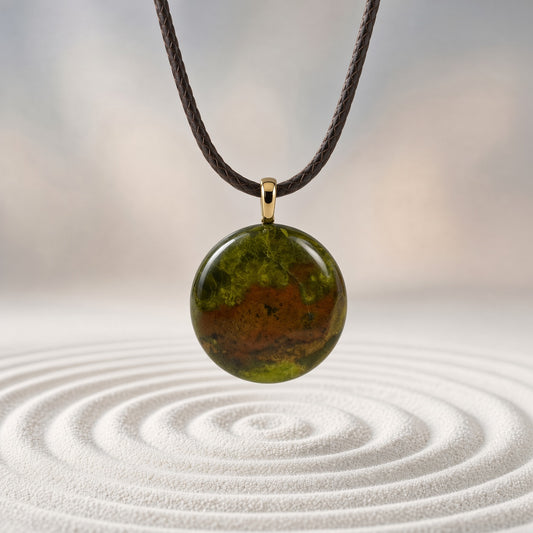 Green Opal Pendant Necklace