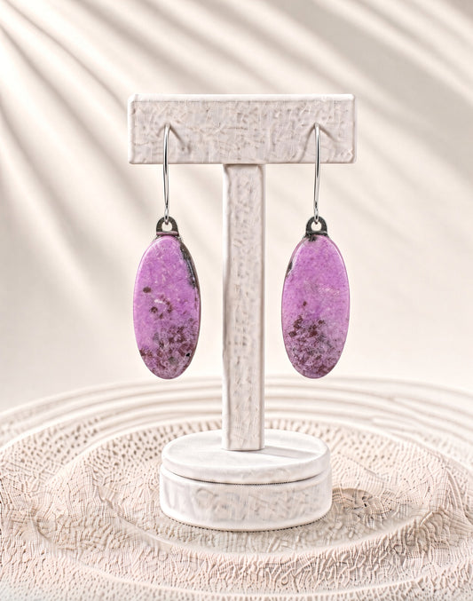 Pink Cobalto Calcite Earrings