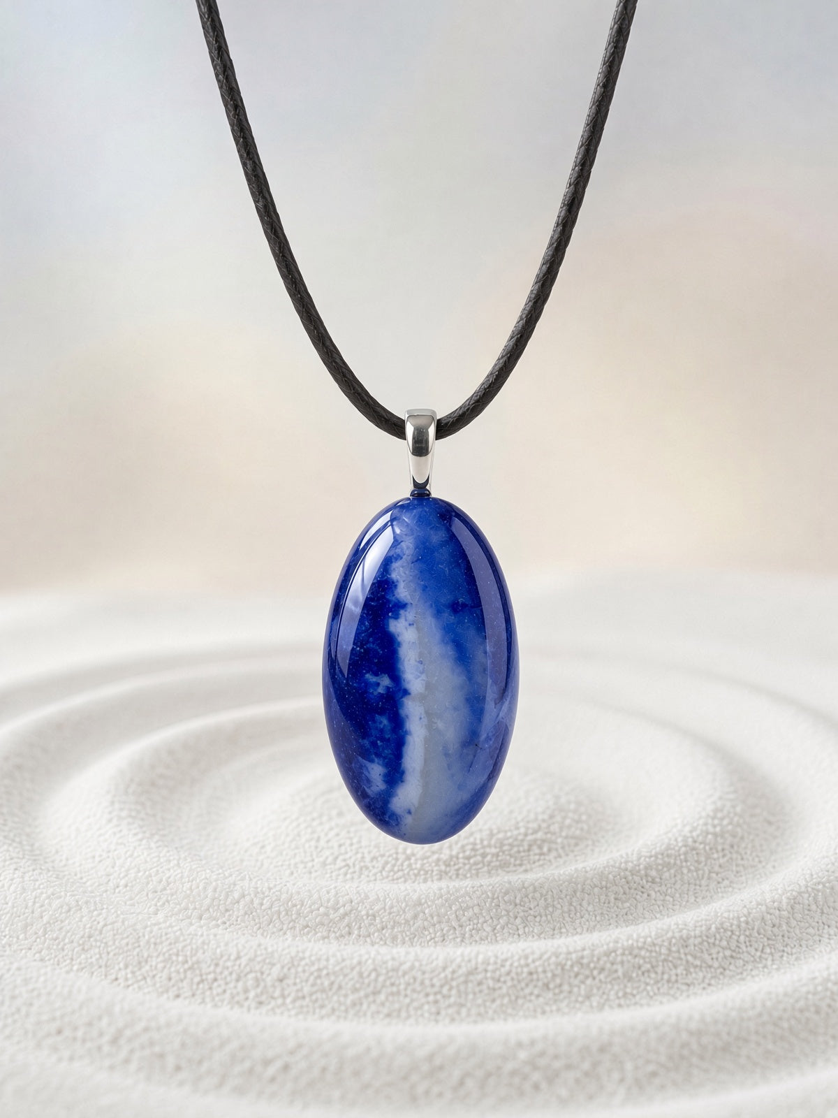 Dyed Dendritic Opal Pendant Necklace