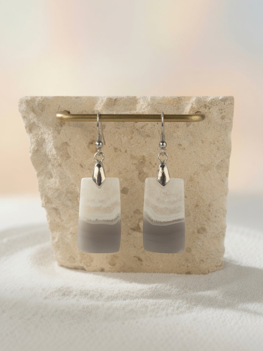 Banded Agate Earrings