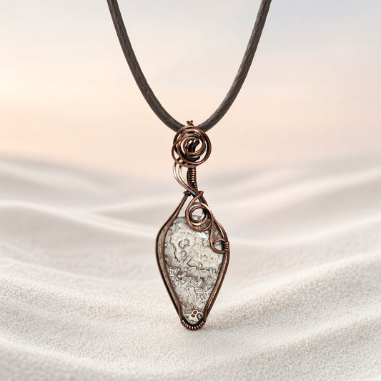 Crazy Lace Agate Pendant Necklace