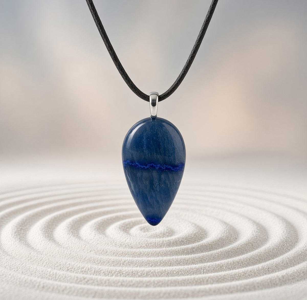 Blue Quartz Pendant Necklace