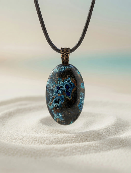 Azurite Pendant Necklace