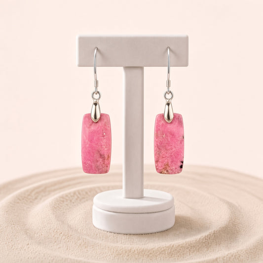 Pink Cobalto Calcite Earrings