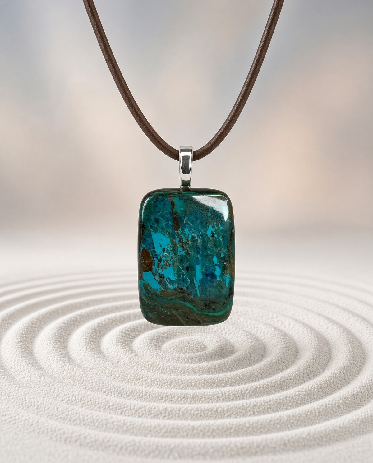Shattuckite Pendant Necklace