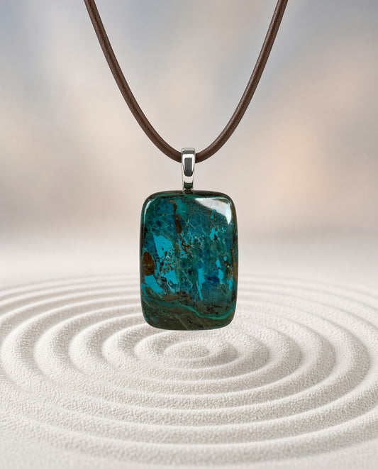 Shattuckite Pendant Necklace
