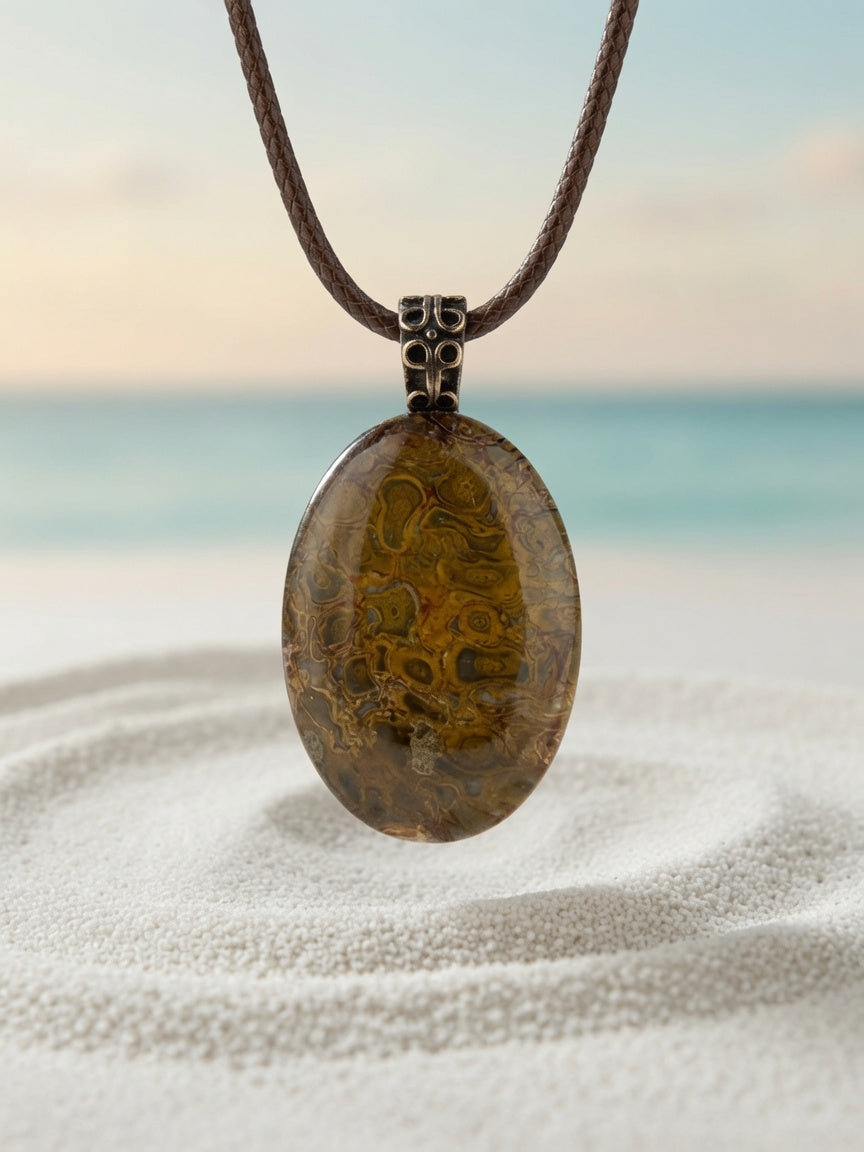 Palm Root Pendant Necklace
