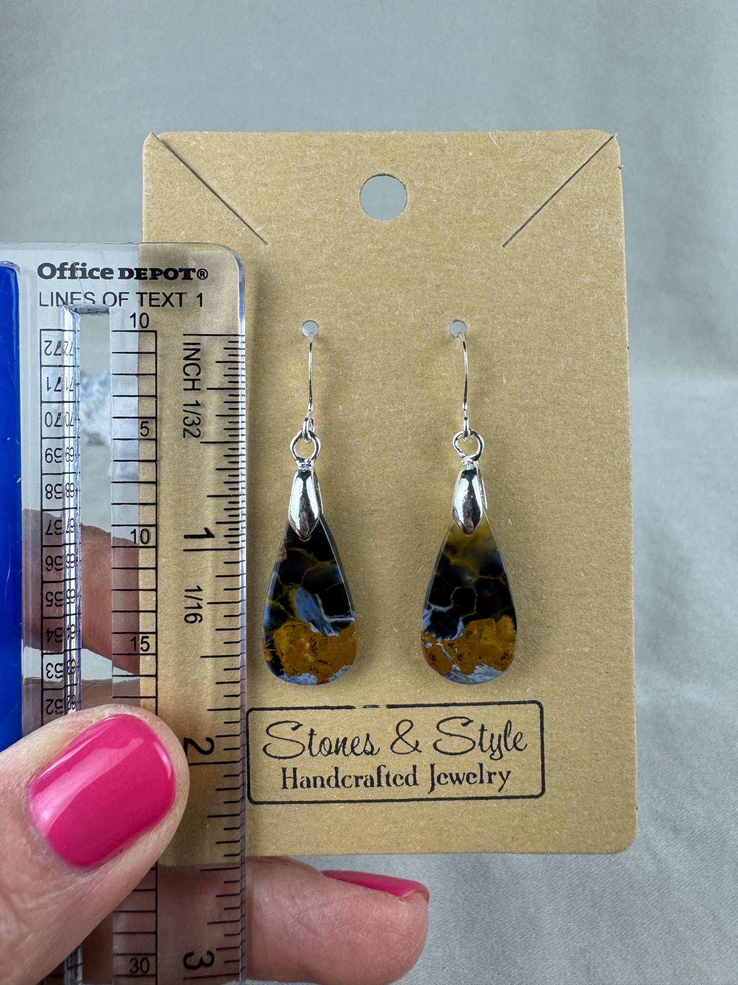 Pietersite French Hook Earrings