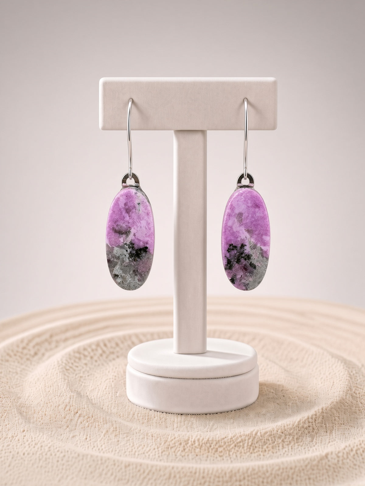 Pink Cobalto Calcite Earrings