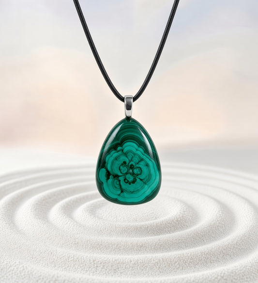 Malachite Pendant Necklace