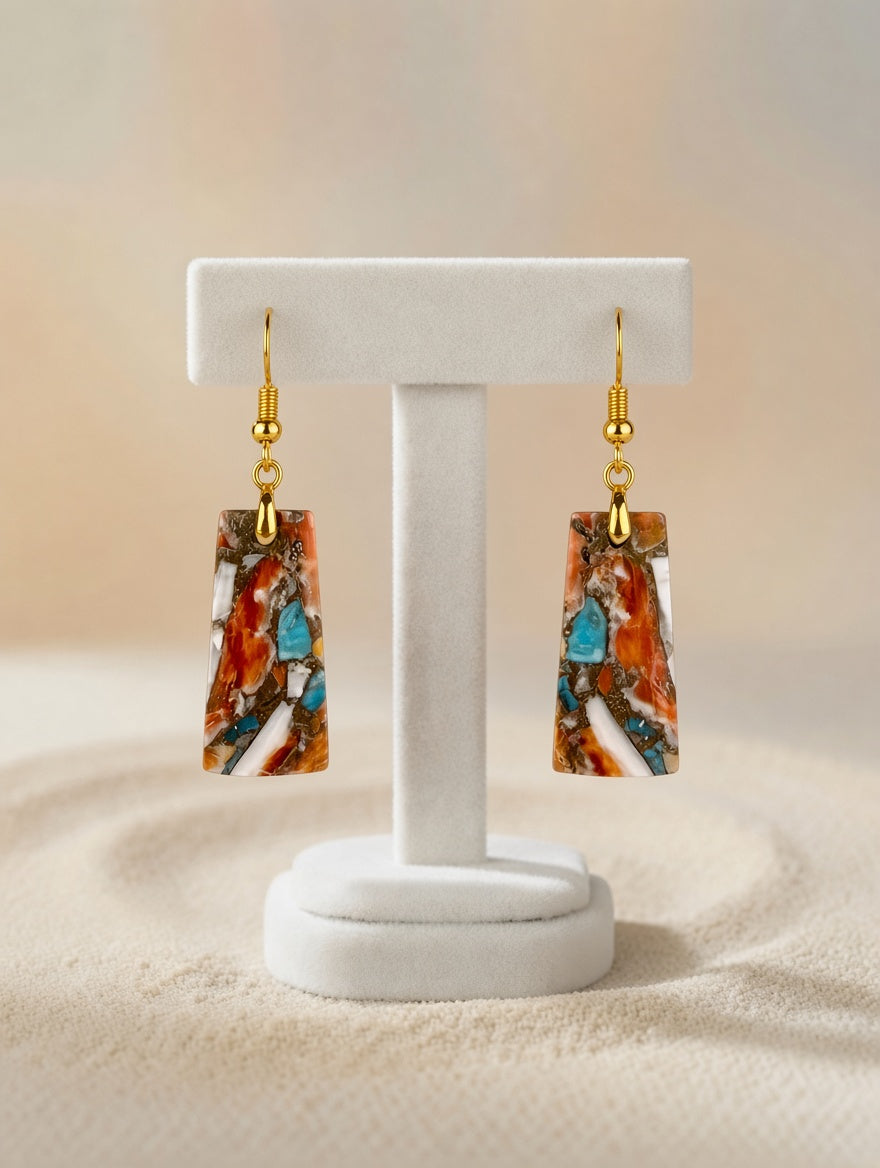 Spiny Oyster Earrings