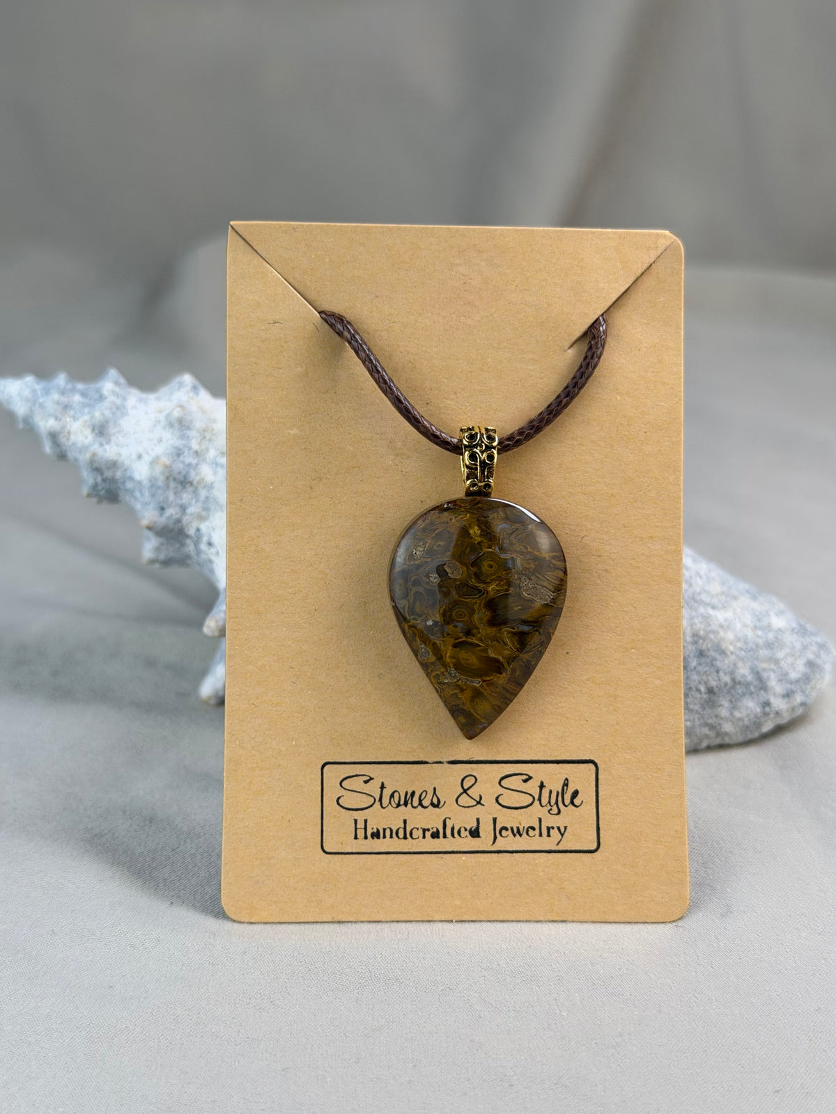 Palm Root Pendant Necklace