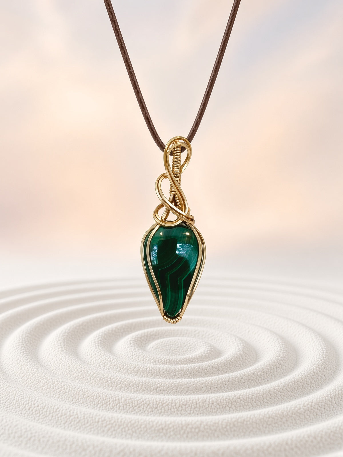 Malachite Pendant Necklace