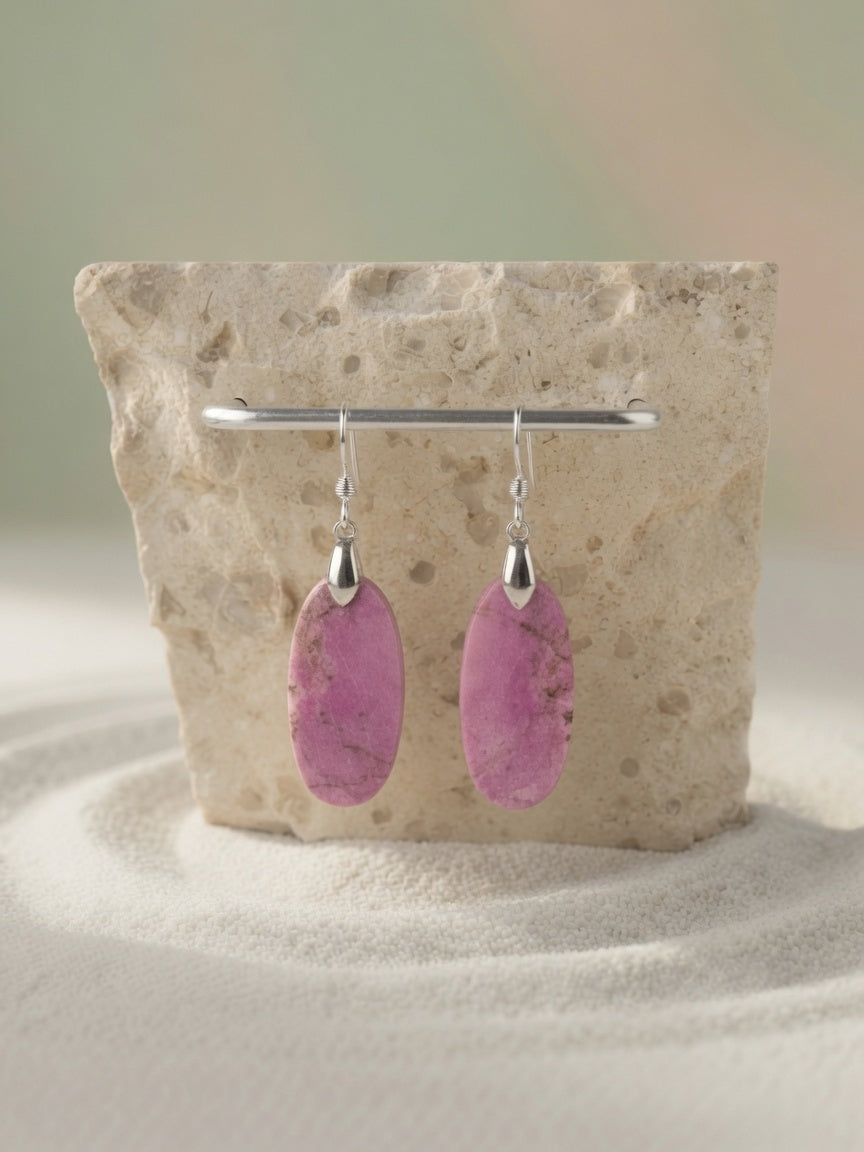 Pink Cobalto Calcite Earrings