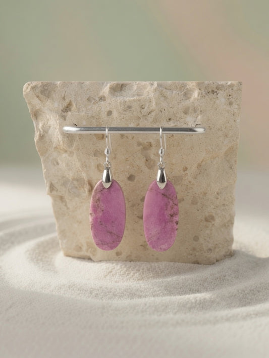 Pink Cobalto Calcite Earrings