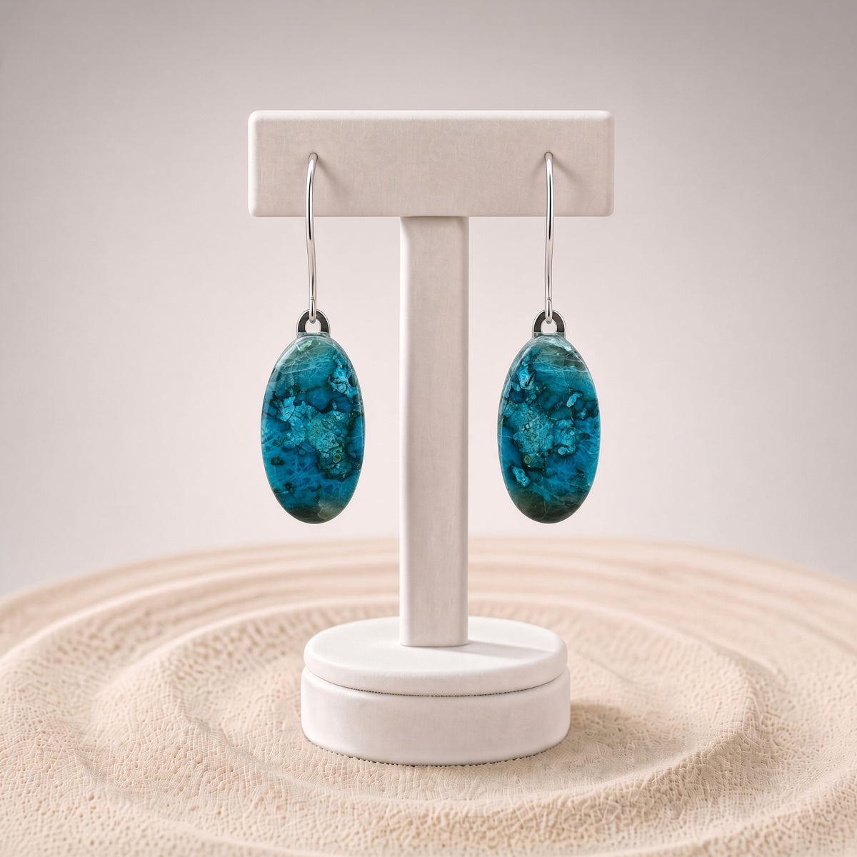 Shattuckite Earrings