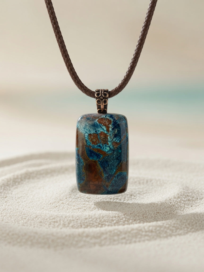 Azurite Pendant Necklace