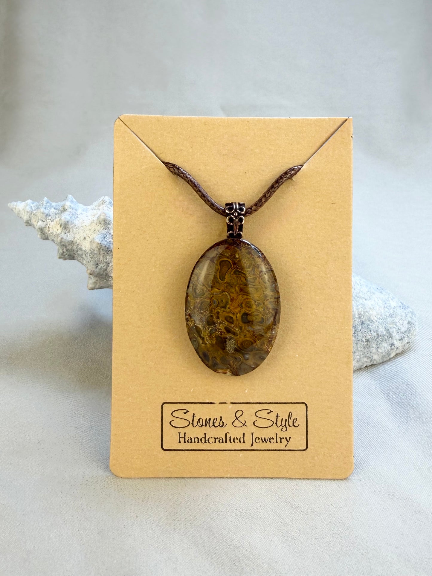 Palm Root Pendant Necklace