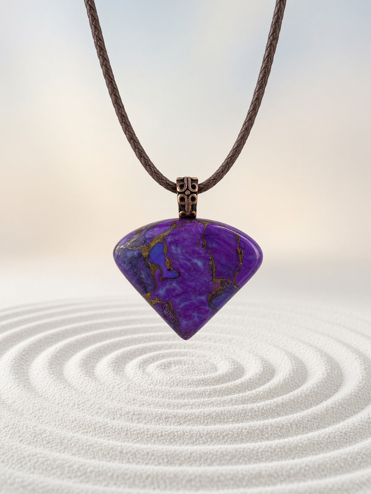 Purple Mojave Pendant Necklace