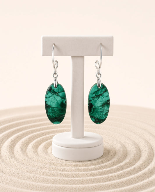 Malachite Earrings