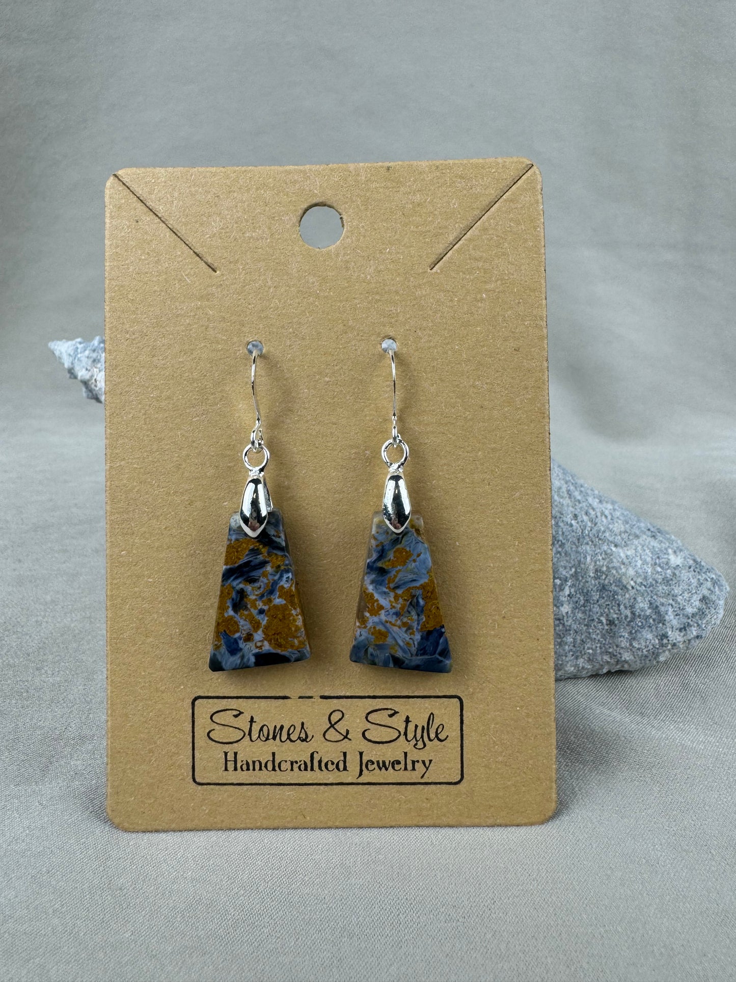 Pietersite French Hook Earrings