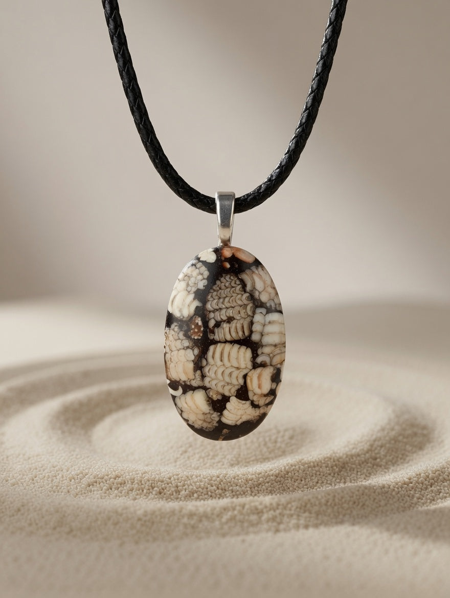 Wrasse Snakeskin Pendant Necklace