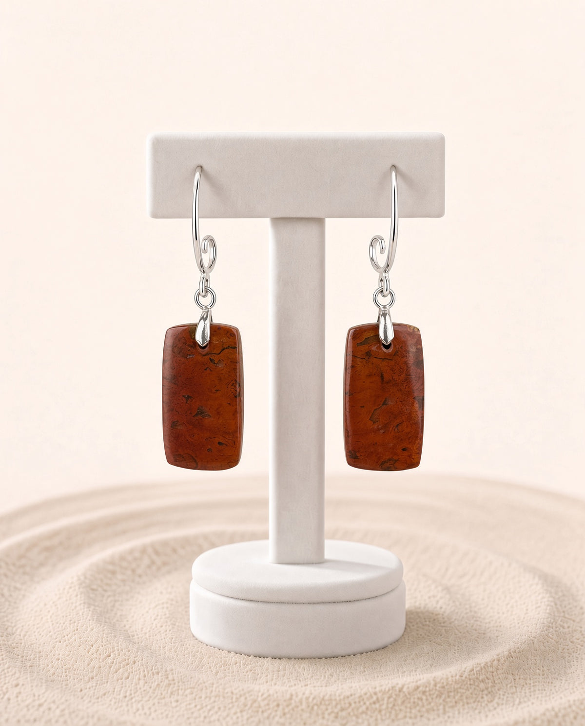 Seam Agate Earrings