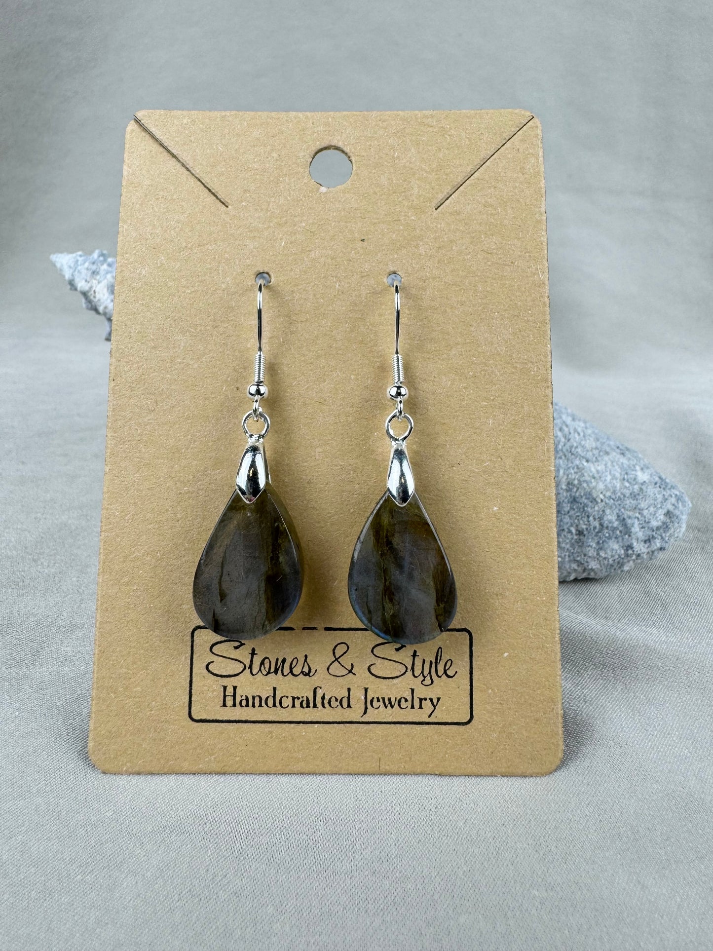 Flashy Labradorite Earrings