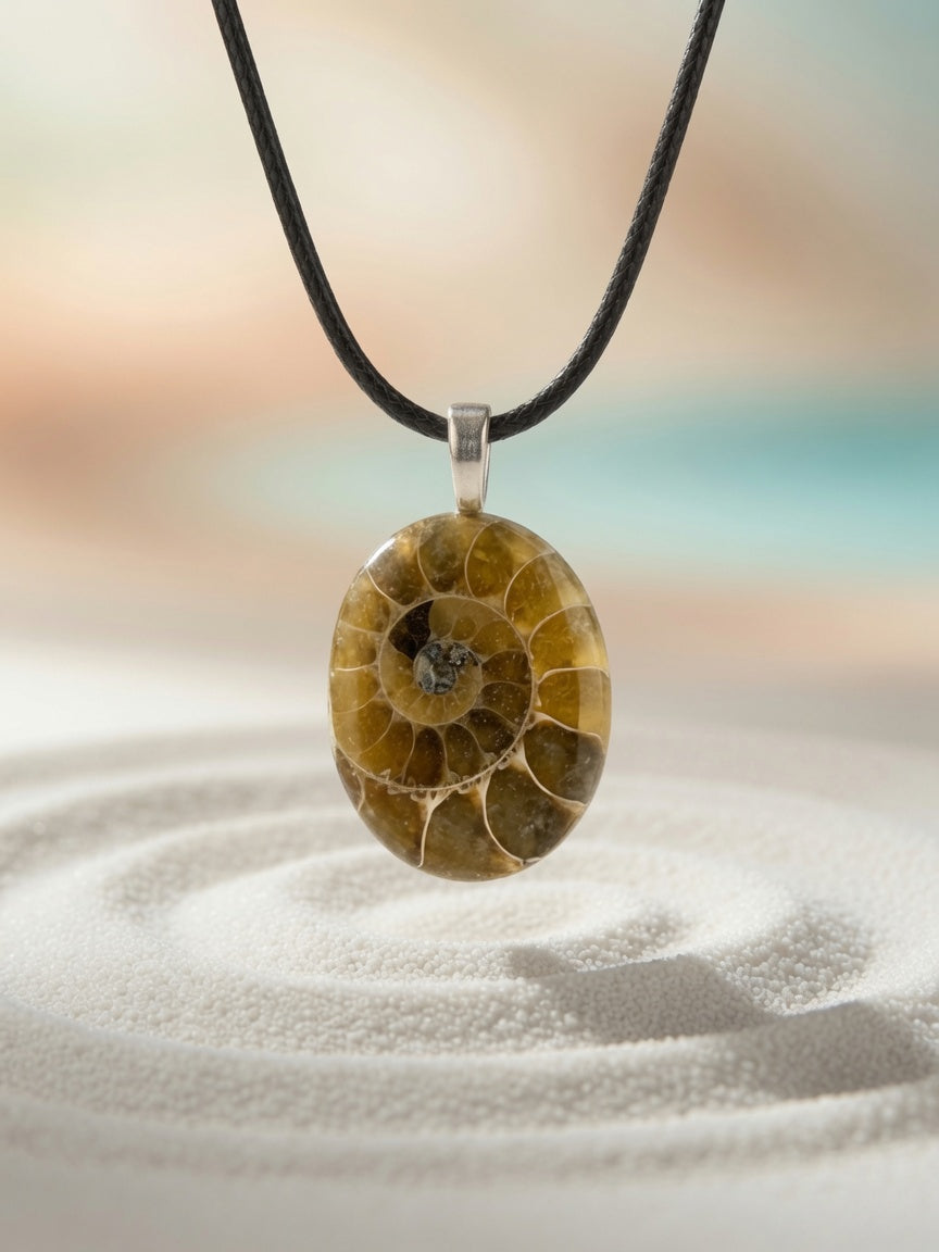 Ammonite Pendant Necklace