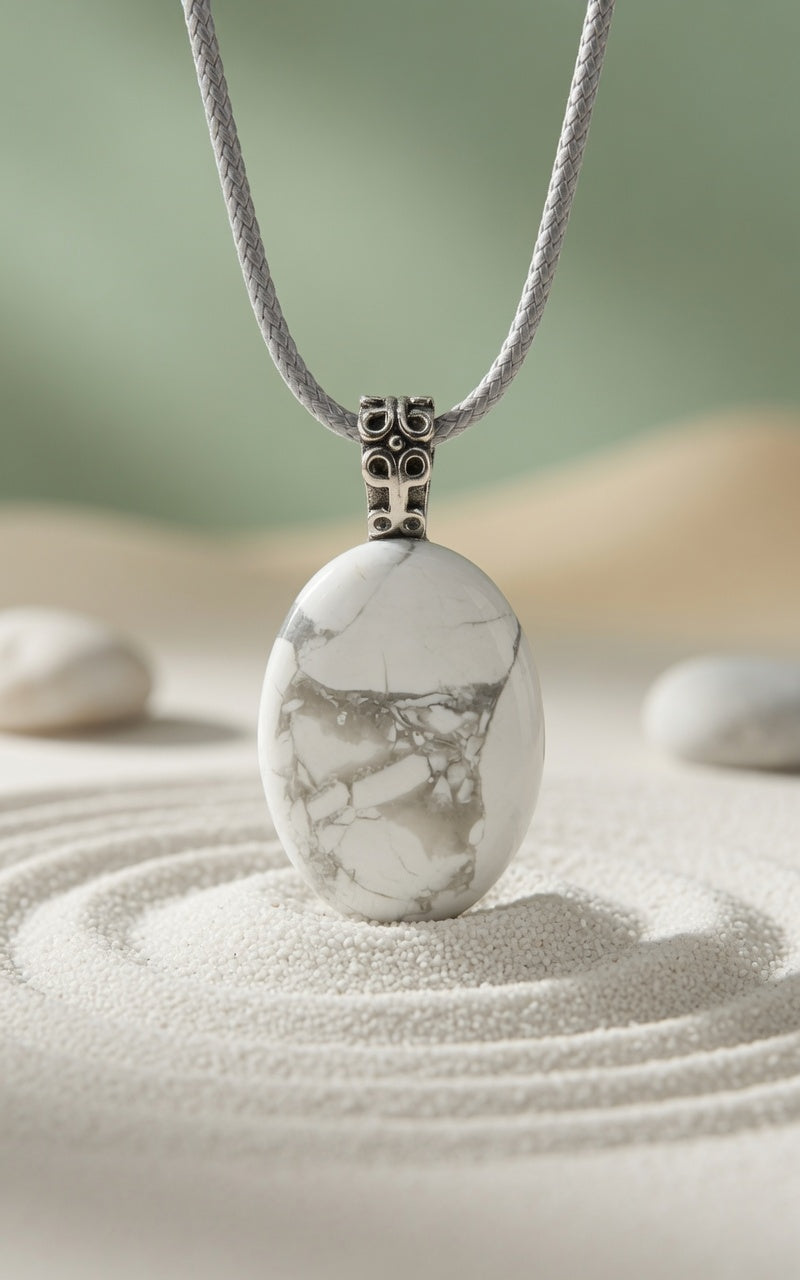 Howlite Pendant Necklace
