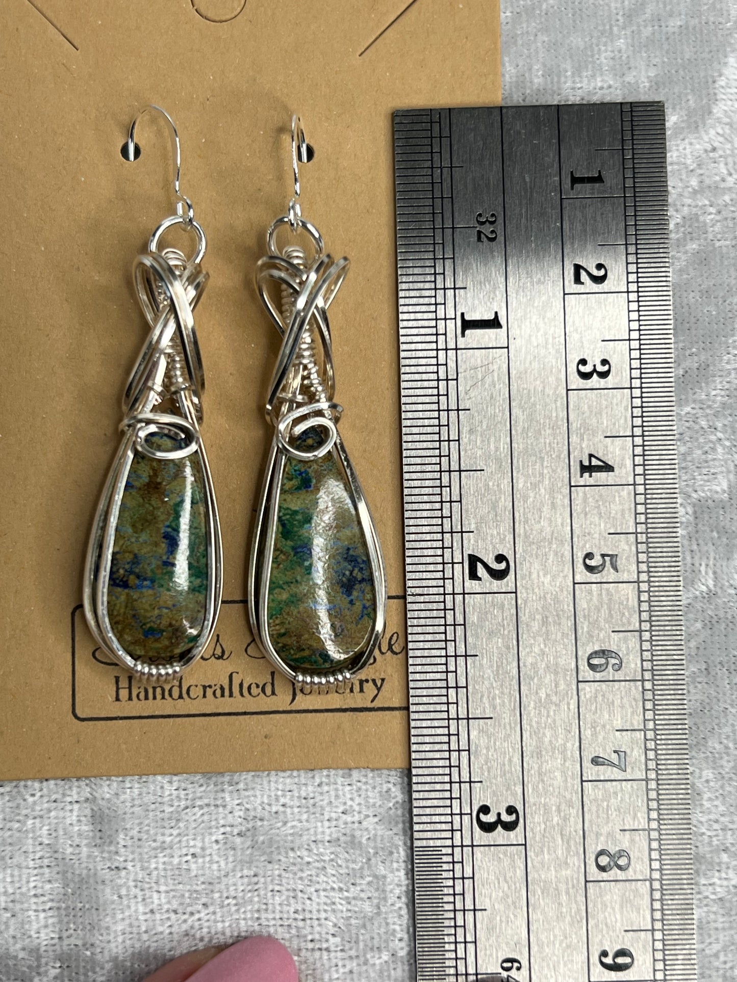 Azurite Malachite Earrings