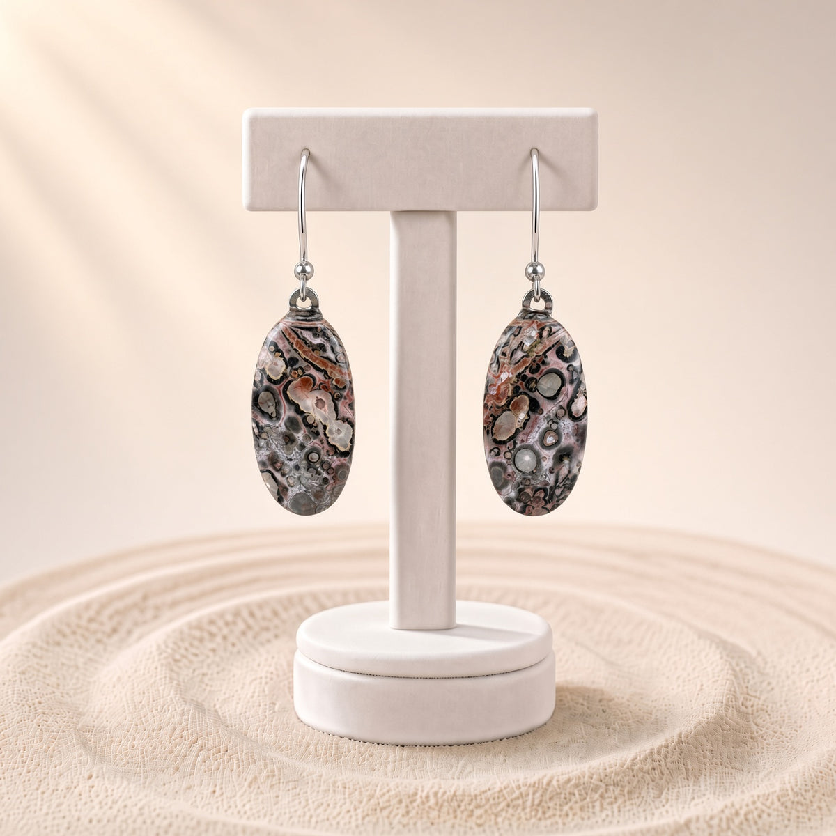 Leopard Jasper Earrings