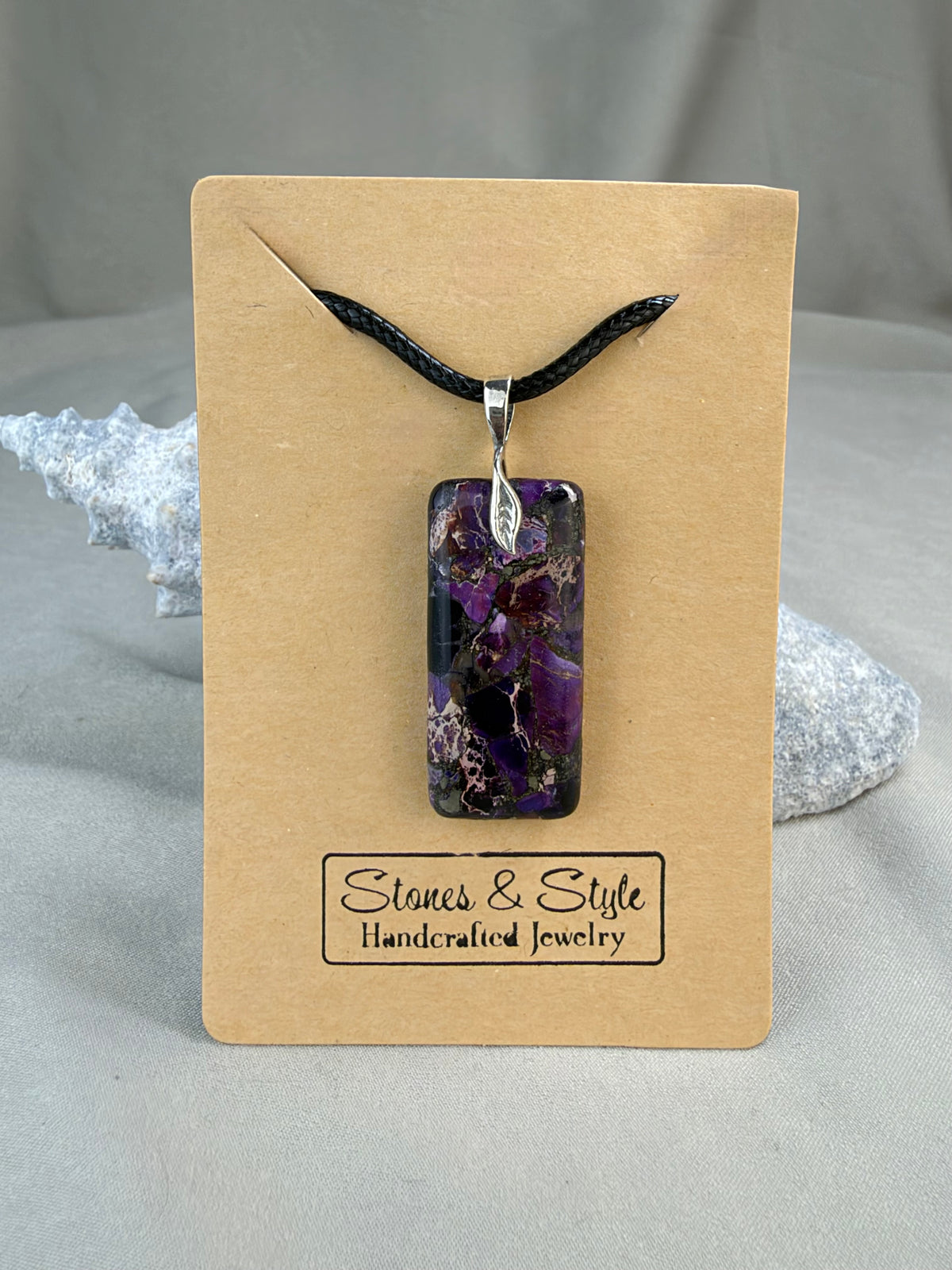Purple Mojave Pendant Necklace