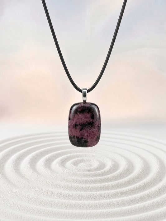 Rhodonite Pendant Necklace