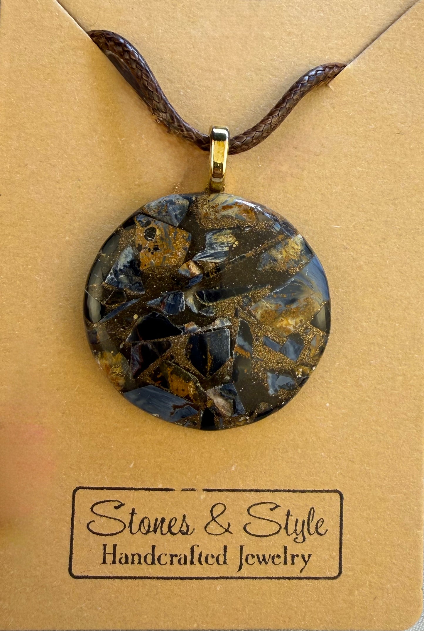 Pietersite Pendant Necklace