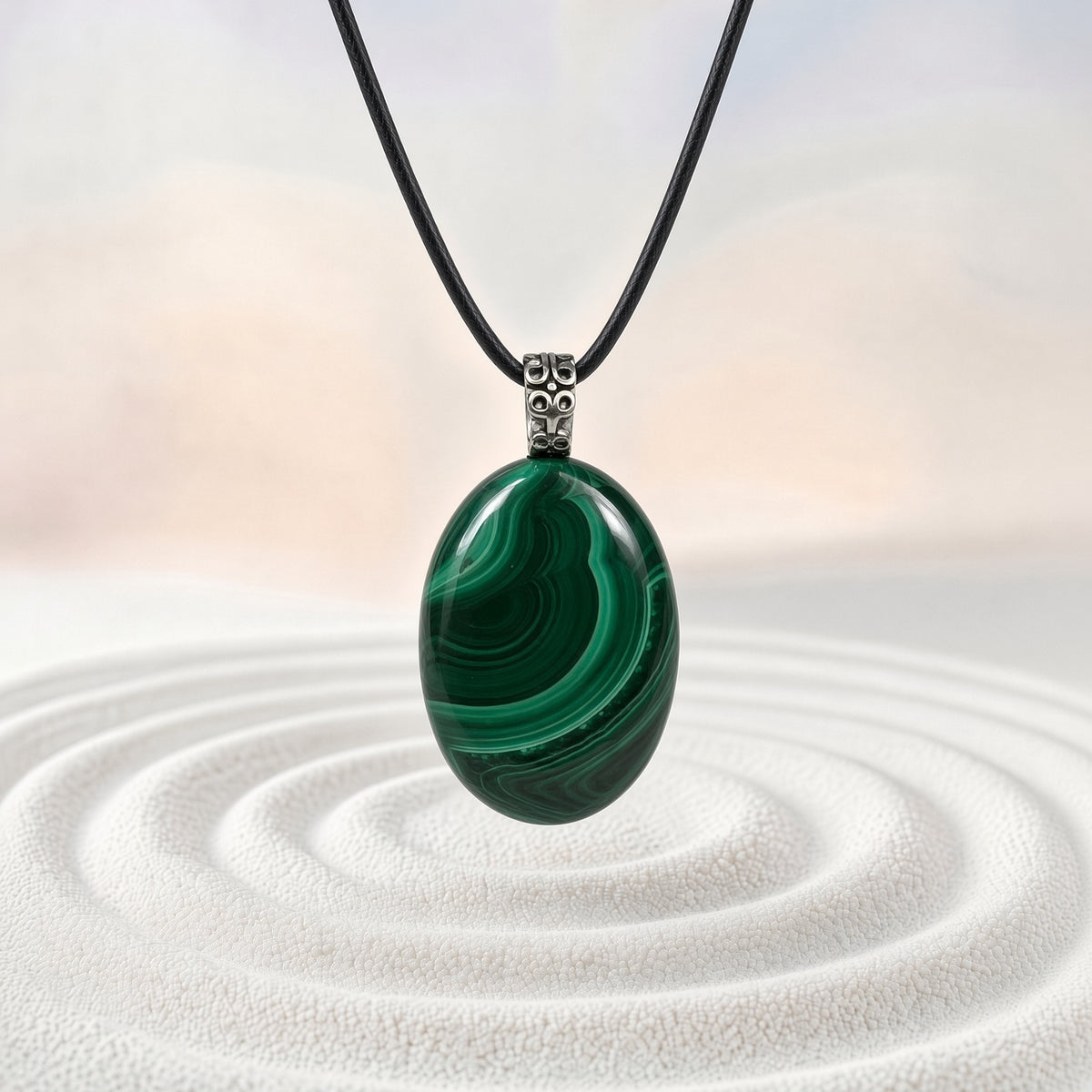 Malachite Pendant Necklace