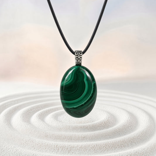 Malachite Pendant Necklace