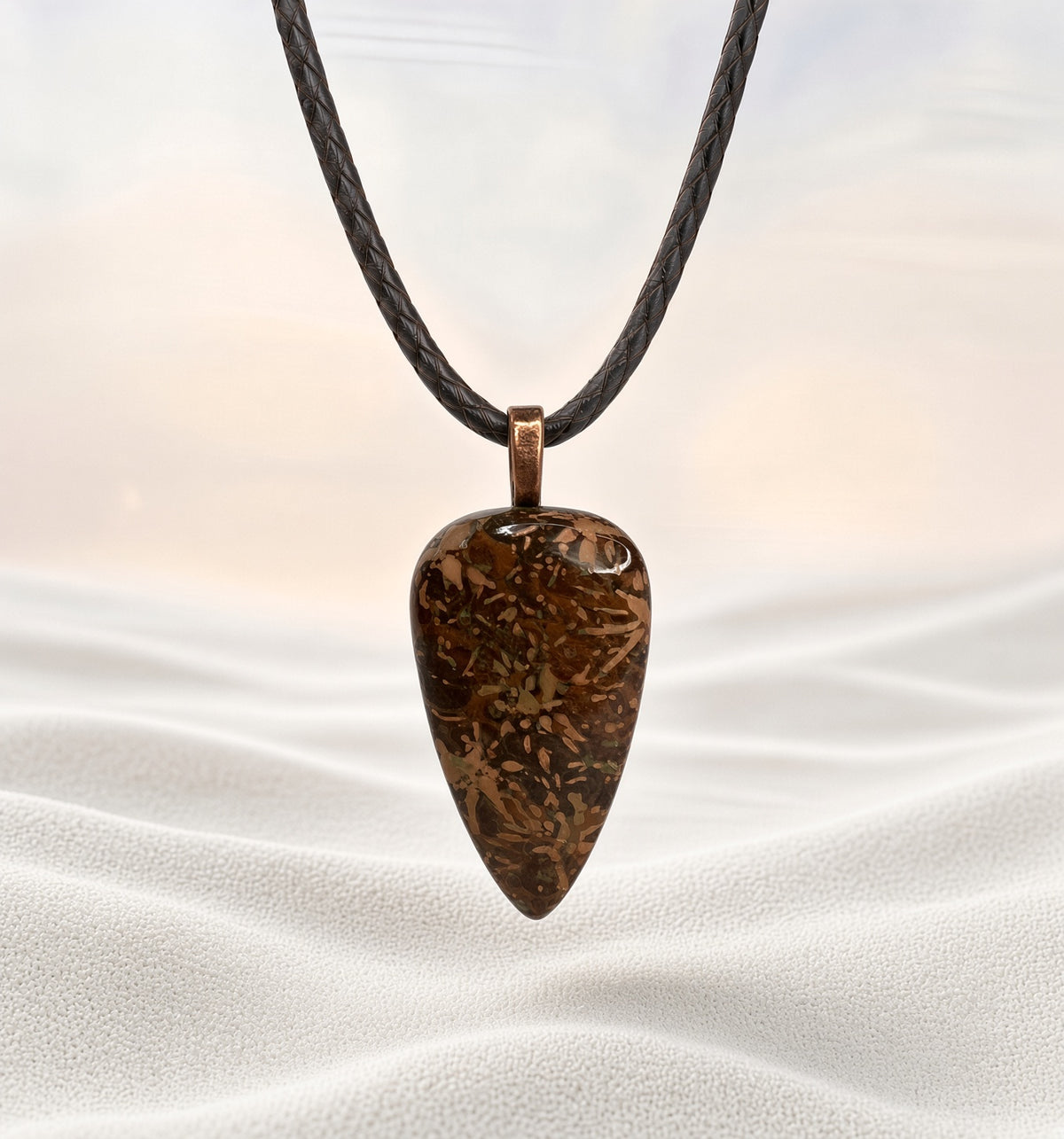Spider Jasper Pendant Necklace
