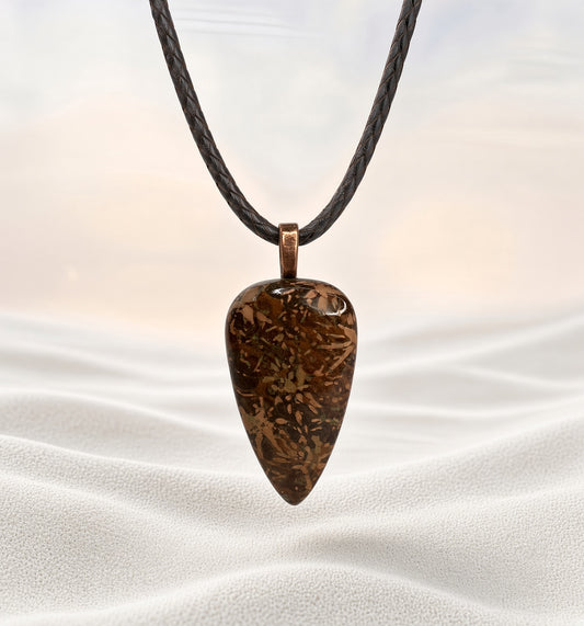Spider Jasper Pendant Necklace