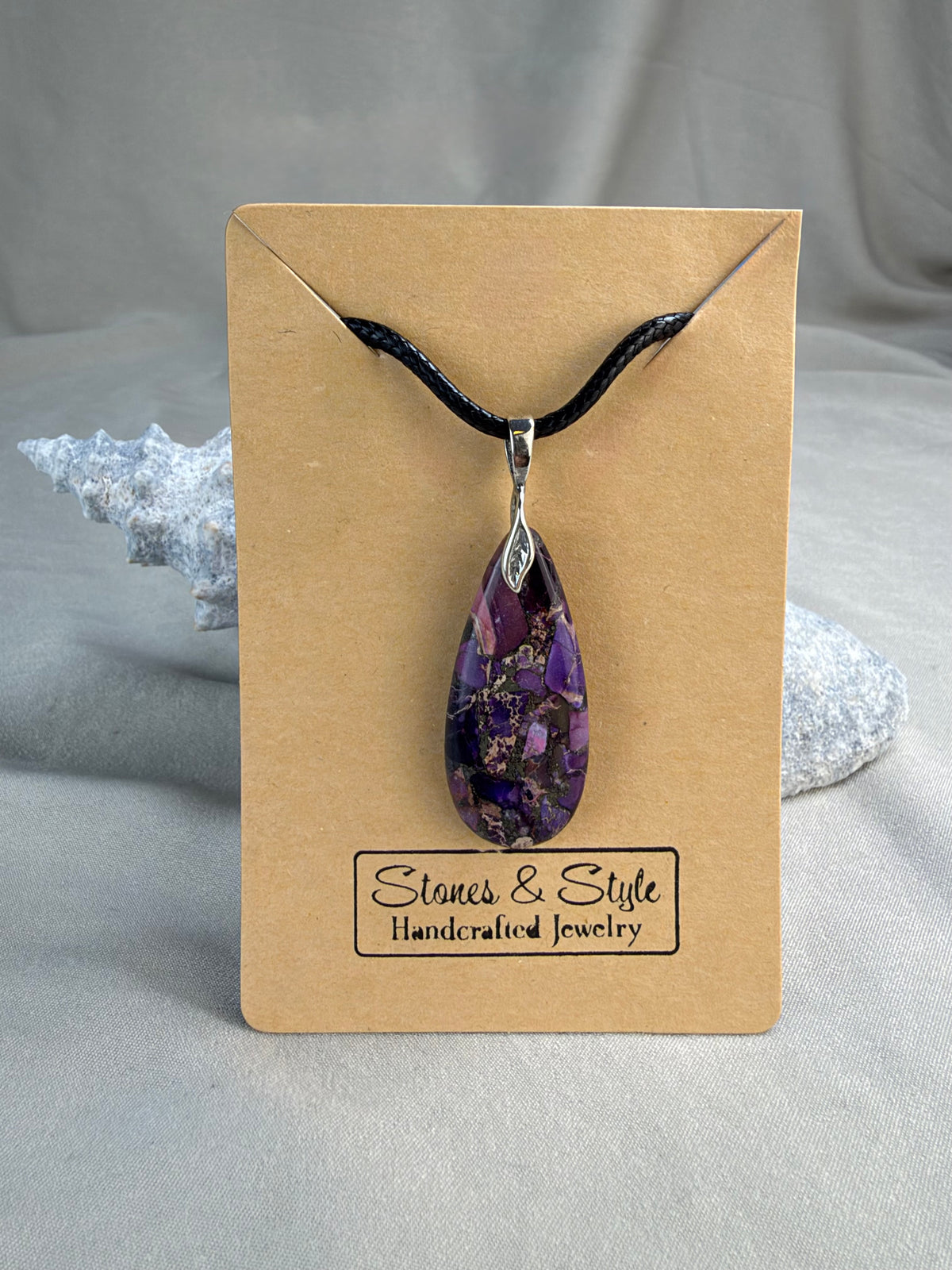 Purple Mojave Pendant Necklace