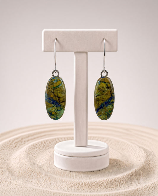 Azurite Malachite Earrings