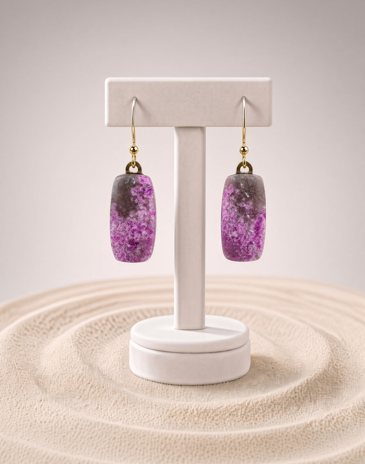 Pink Cobalto Calcite Earrings