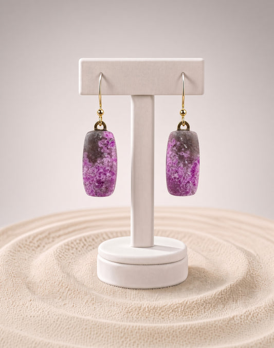 Pink Cobalto Calcite Earrings