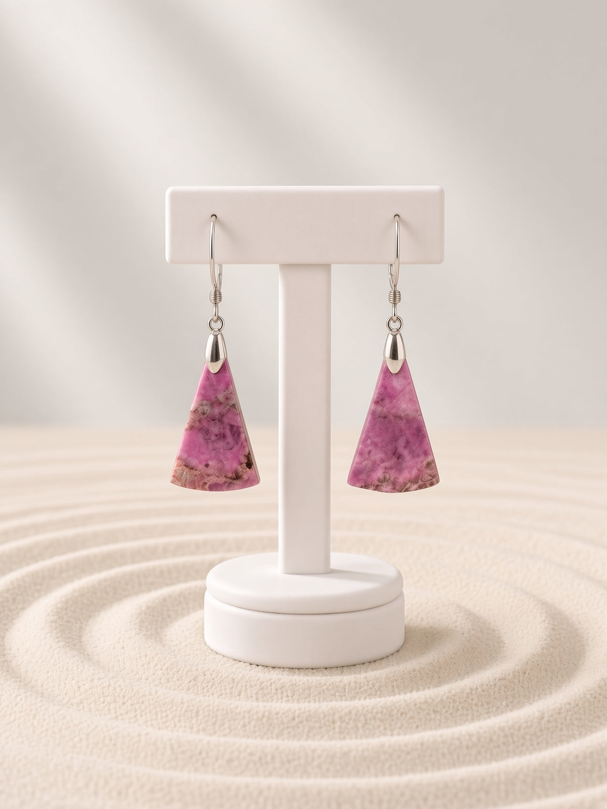 Pink Cobalto Calcite Earrings