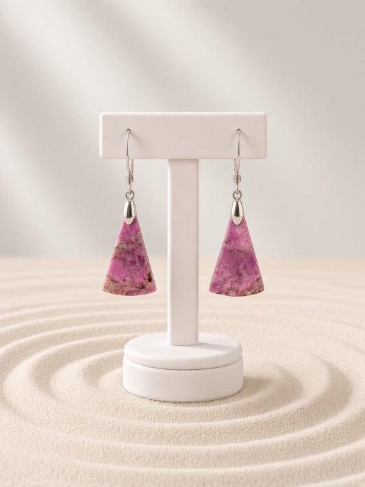 Pink Cobalto Calcite Earrings