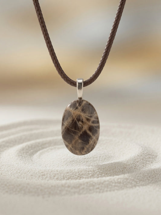 Sunstone Moonstone Pendant Necklace